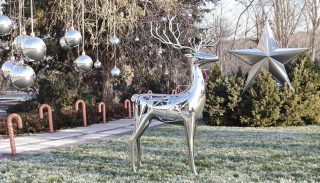 Weihnachtsdekoration aus Metall für Ihren Garten